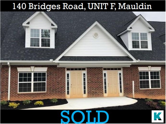 SOLD-140 Bridges Rd, Unit F, Mauldin