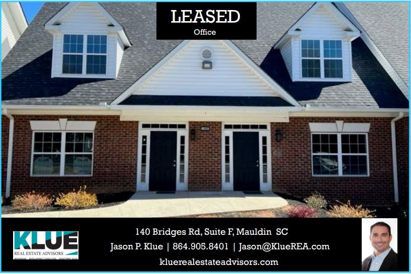 LEASED-140 Bridges Rd, Suite F, Mauldin