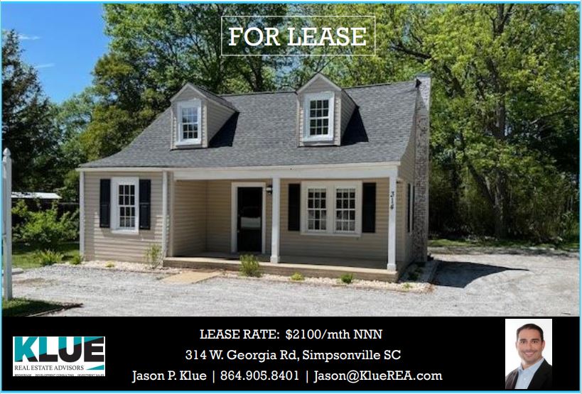 FOR LEASE-314 W. Georgia Rd, Simpsonville