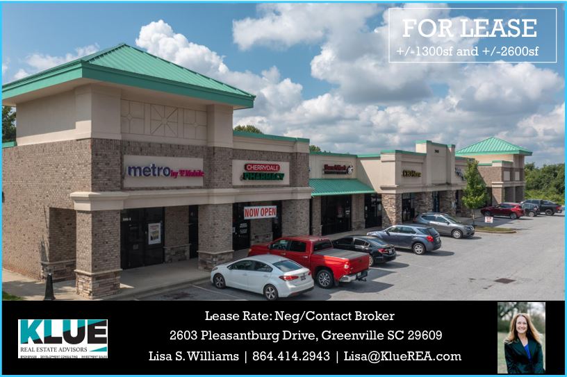 FOR LEASE-2603 N. Pleasantburg Dr, Greenville FOR LEASE-2603 N. Pleasantburg Dr, Greenville