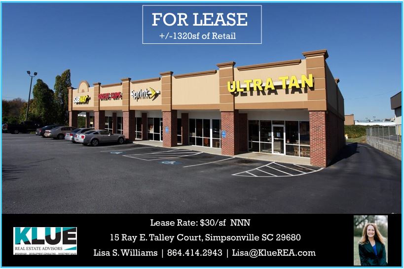 FOR LEASE-15 Ray E. Talley Court, Simpsonville